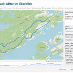 GPX Editor im Outdoor Tour Reporter 4.0 mit Karte und Höhenprofil